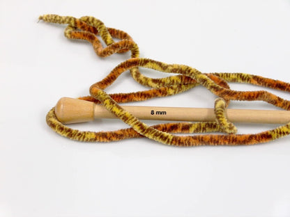 Chenille Safari Brown, Gold, Orange Sku:fnt2-53105