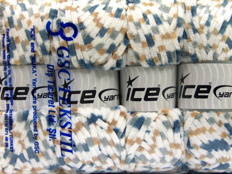 Chenille Baby Colors White, Blue, Grey, Camel Sku:fnt2-53113