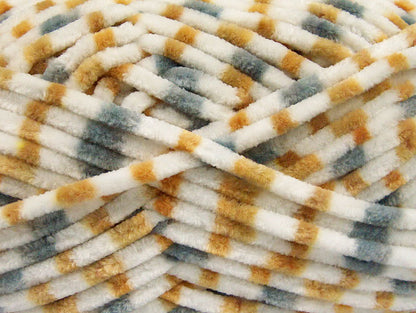 Chenille Baby Colors White, Light Brown, Grey Sku:fnt2-53114