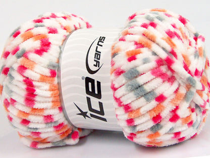 Chenille Baby Colors White, Pink, Grey, Orange Sku:fnt2-53115