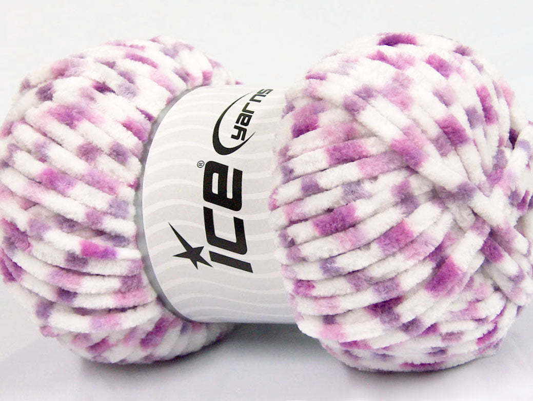 Chenille Baby Colors Lilac Shades, White Sku:fnt2-53116