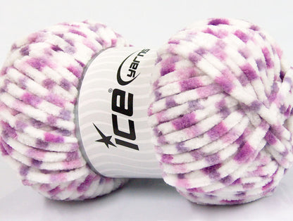 Chenille Baby Colors Lilac Shades, White Sku:fnt2-53116