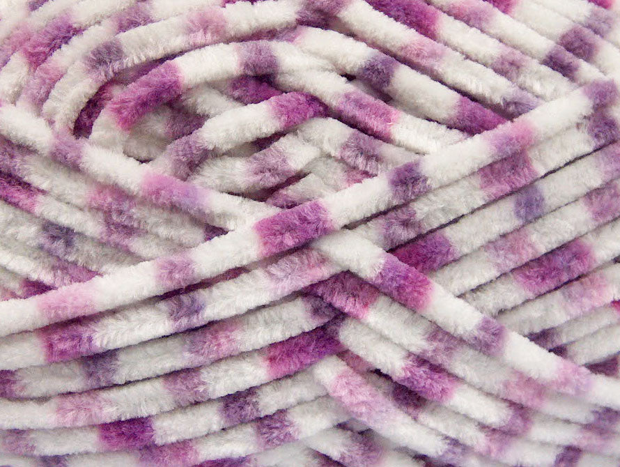 Chenille Baby Colors Lilac Shades, White Sku:fnt2-53116