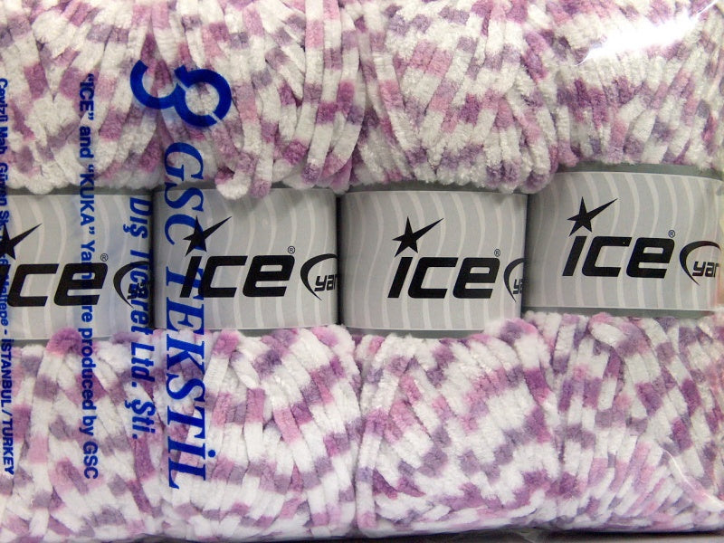 Chenille Baby Colors Lilac Shades, White Sku:fnt2-53116