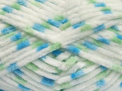 Chenille Baby Colors White, Green, Blue Sku:fnt2-53122