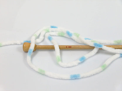 Chenille Baby Colors White, Green, Blue Sku:fnt2-53122