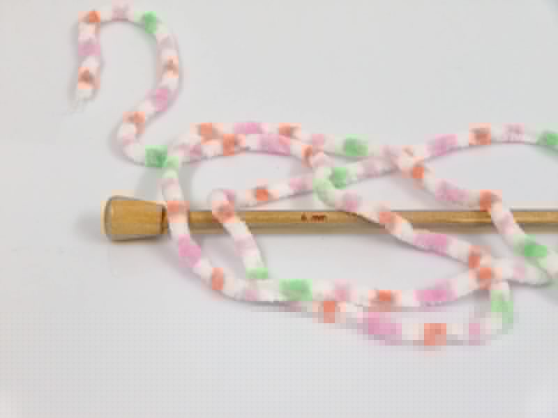 Chenille Baby Colors White, Pink, Orange, Green Sku:fnt2-53124