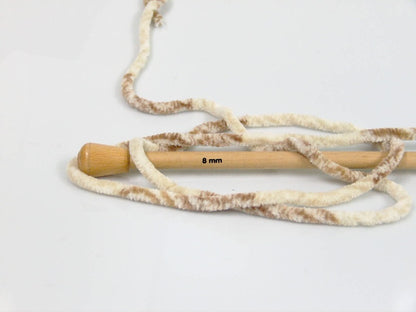 Chenille Safari Cream, Beige, White fnt2-53125