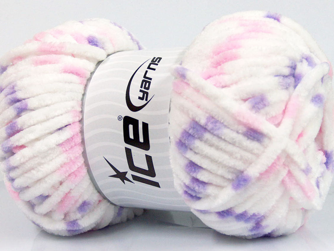 Chenille Baby Colors White, Pink, Lilac Sku:fnt2-53128