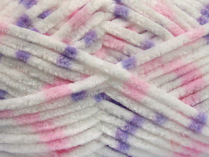 Chenille Baby Colors White, Pink, Lilac Sku:fnt2-53128