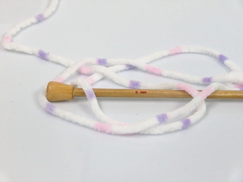 Chenille Baby Colors White, Pink, Lilac Sku:fnt2-53128