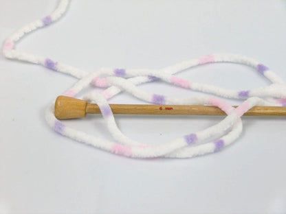 Chenille Baby Colors White, Pink, Lilac Sku:fnt2-53128
