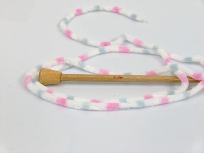 Chenille Baby Colors White, Pink, Light Grey Sku:fnt2-53129