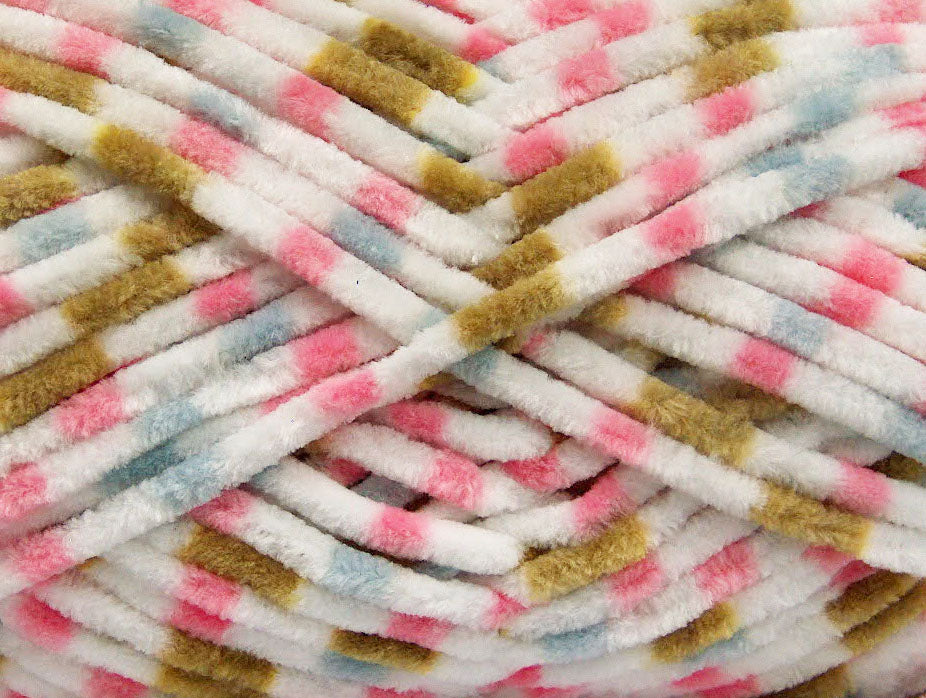 Chenille Baby Colors White, Olive Green, Blue, Pink Sku:fnt2-53130