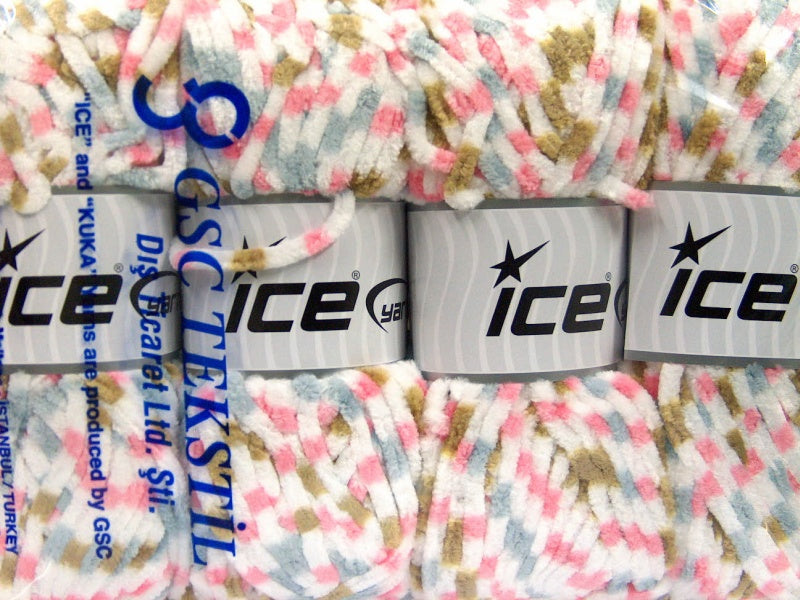 Chenille Baby Colors White, Olive Green, Blue, Pink Sku:fnt2-53130