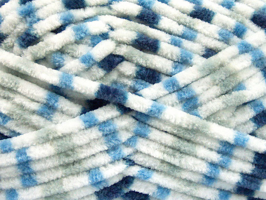 Chenille Baby Colors White, Grey, Blue Shades Sku:fnt2-53132