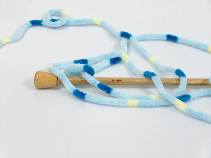 Chenille Baby Colors Blue Shades, Yellow Sku:fnt2-53133