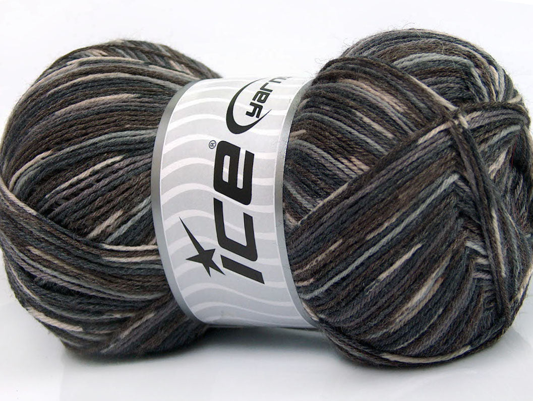 Bamboo Sock Brown Shades, Grey Shades Sku:fnt2-53333