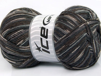 Bamboo Sock Brown Shades, Grey Shades Sku:fnt2-53333