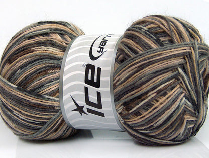 Bamboo Sock Brown, Grey, Camel Sku:fnt2-53334