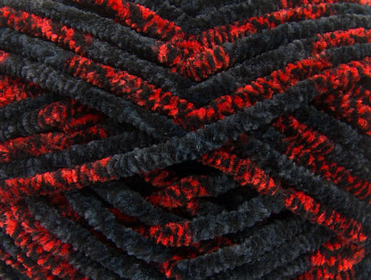 Chenille Safari Red, Black Sku:fnt2-53490