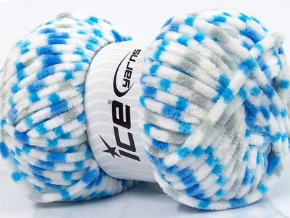 Chenille Baby Colors Blue, Light Grey, White Sku:fnt2-53694