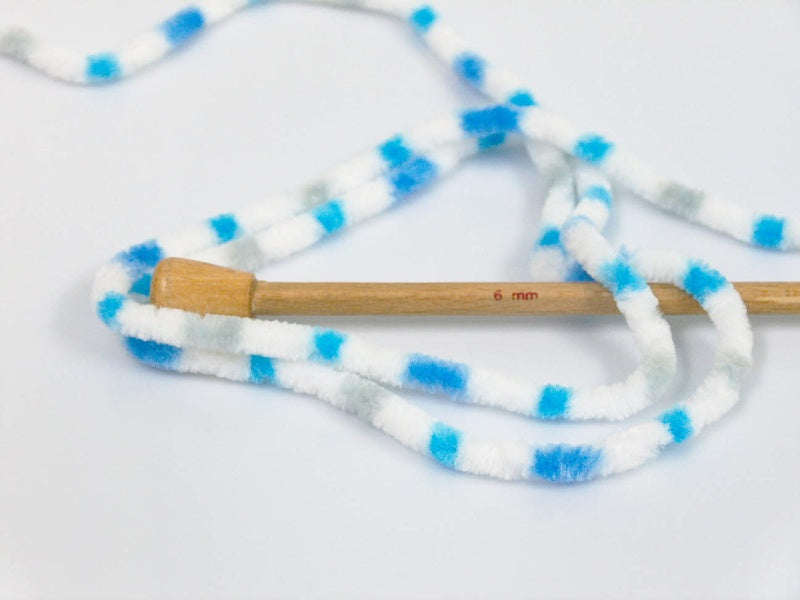 Chenille Baby Colors Blue, Light Grey, White Sku:fnt2-53694