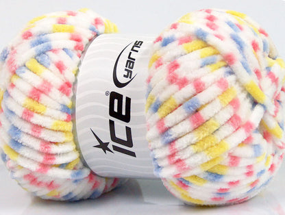Chenille Baby Colors Pink, Lilac, Yellow, White Sku:fnt2-53695