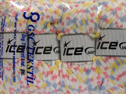 Chenille Baby Colors Pink, Lilac, Yellow, White Sku:fnt2-53695