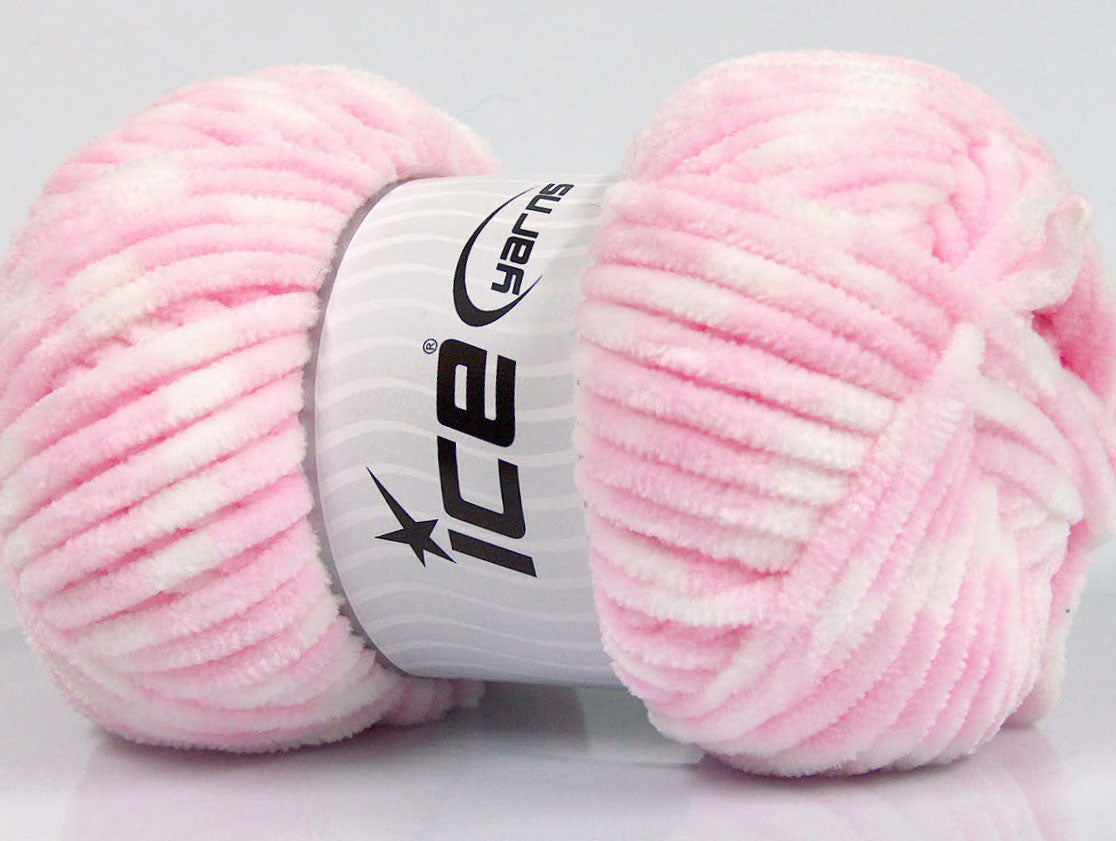 Chenille Baby Colors Light Pink, White Sku:fnt2-53700