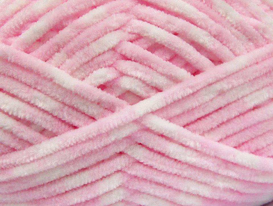 Chenille Baby Colors Light Pink, White Sku:fnt2-53700