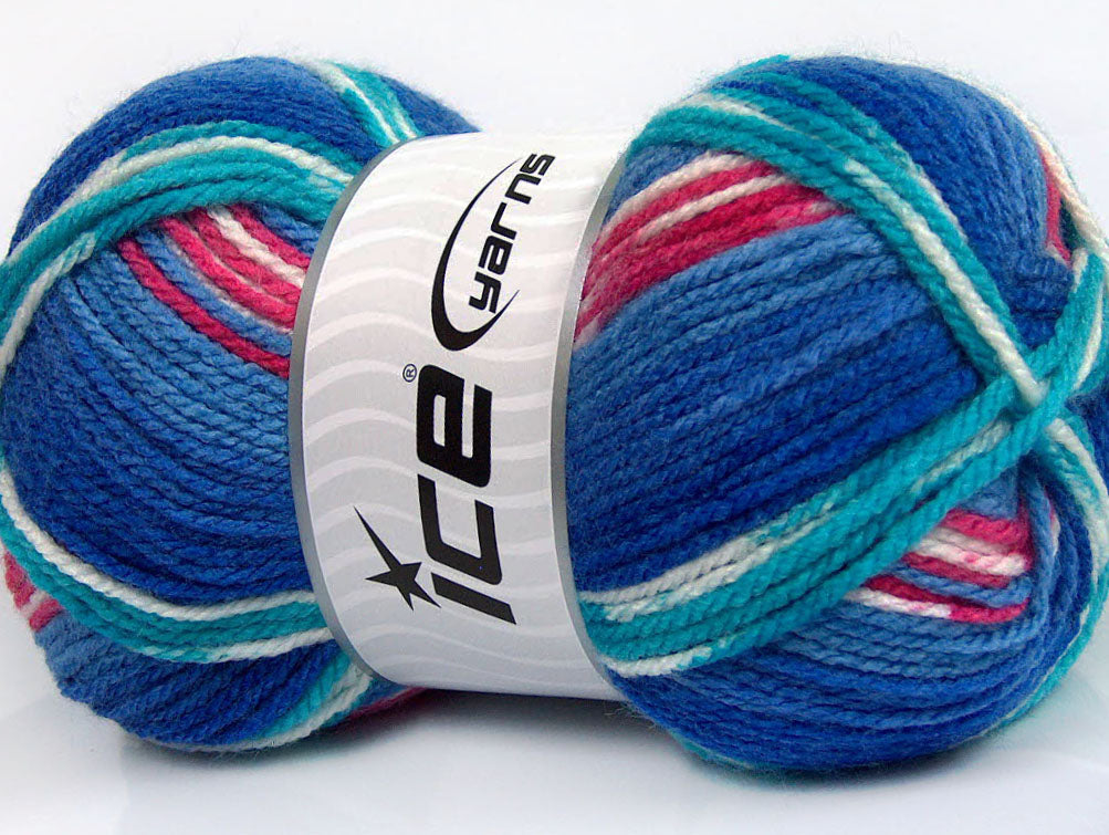 Favorite Ethnic Blue Shades, Turquoise, White, Pink Sku:fnt2-53780