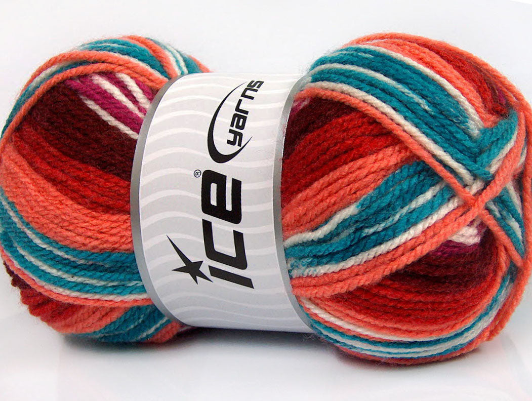 Favorite Ethnic Burgundy, Red, Salmon, Turquoise, Black, White Sku:fnt2-53781
