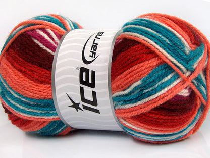 Favorite Ethnic Burgundy, Red, Salmon, Turquoise, Black, White Sku:fnt2-53781