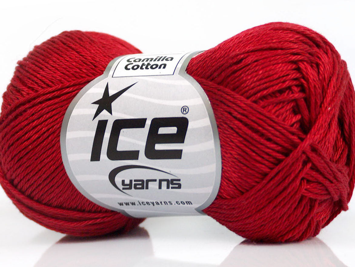 Camilla Cotton Dark Red