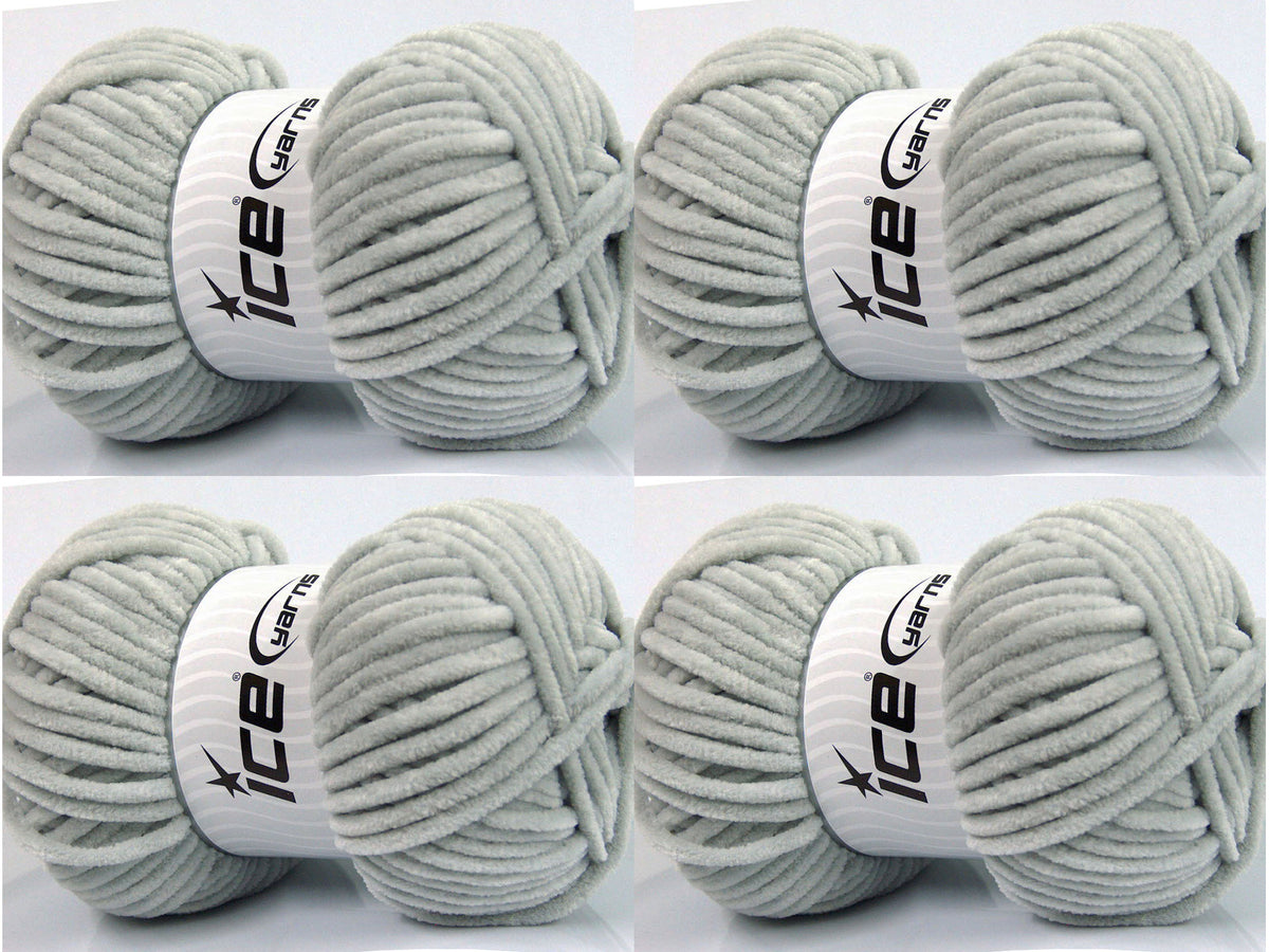 Ice Yarns Chenille Baby – Açık Gri – %100 Mikrofiber