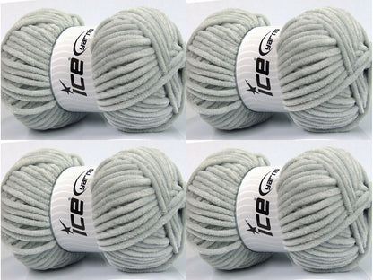 Ice Yarns Chenille Baby – Açık Gri – %100 Mikrofiber