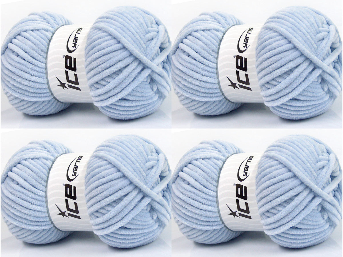 Chenille Baby Light Indigo Blue Sku:fnt2-54152