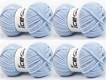 Chenille Baby Light Indigo Blue Sku:fnt2-54152