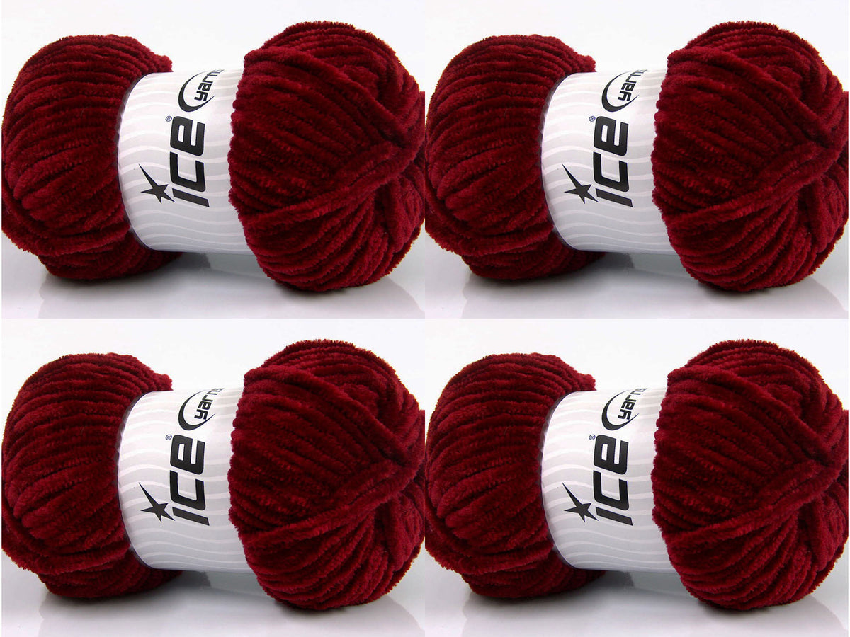 Chenille Baby Burgundy Sku:fnt2-54256