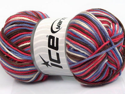 Plaid Cotton Lilac, Brown, White, Brown fnt2-54352