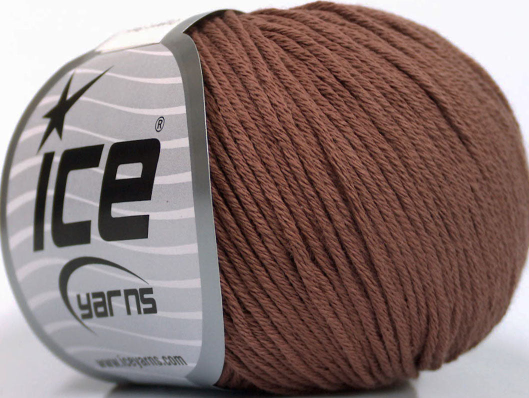 Organic Baby Cotton Rose Brown Sku:fnt2-54795