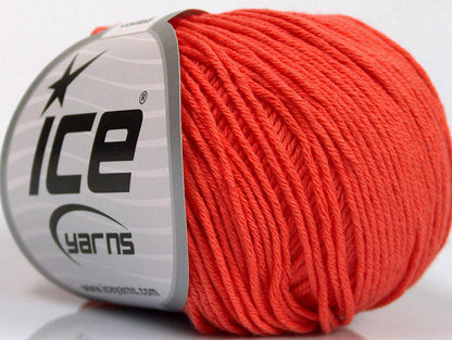 Organic Baby Cotton Salmon Sku:fnt2-55220