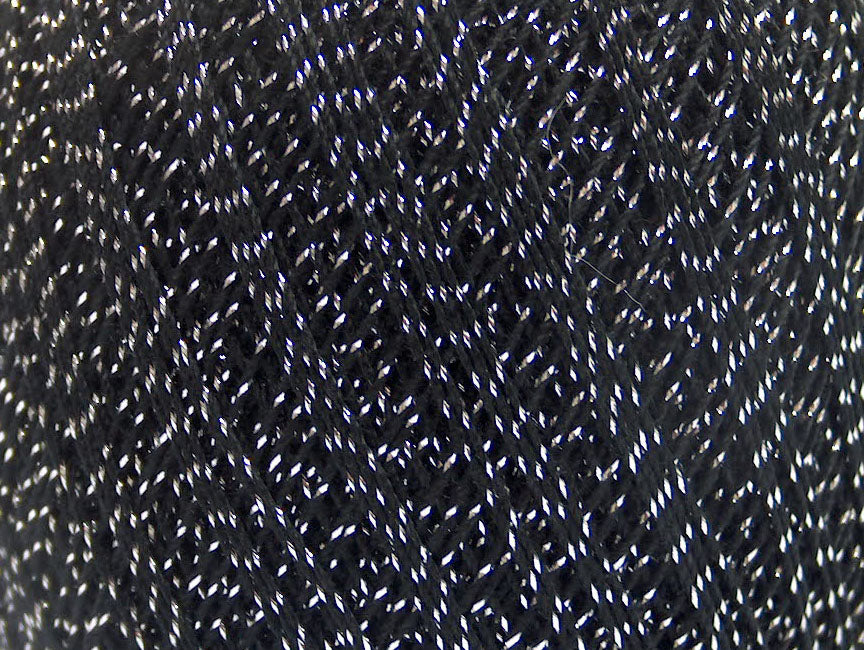 Daphne Cotton Metallic Black, Silver Sku:fnt2-56318