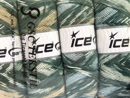Bonito Ethnic Grey Shades, White, Light Brown, Light Blue Sku:fnt2-56443