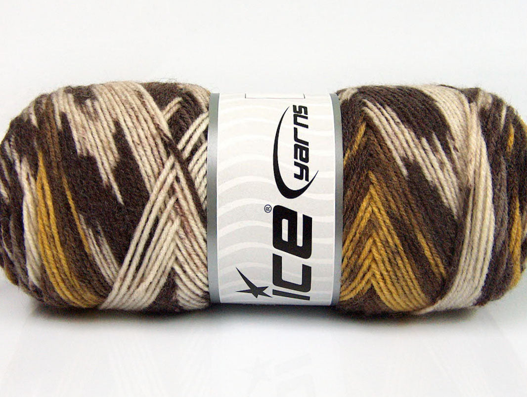 Bonito Ethnic Brown Shades, Yellow, Cream fnt2-56448