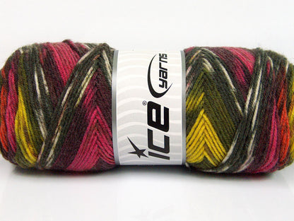 Bonito Ethnic Pink, Maroon, Yellow, Orange, Grey Sku:fnt2-56452