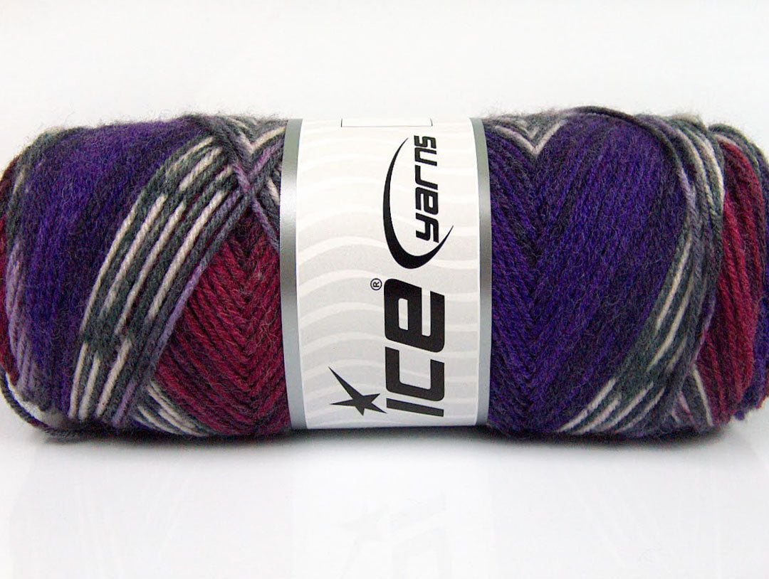 Bonito Ethnic Purple, Burgundy, White, Grey Sku:fnt2-56453