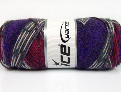 Bonito Ethnic Purple, Burgundy, White, Grey Sku:fnt2-56453