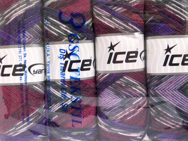 Bonito Ethnic Purple, Burgundy, White, Grey Sku:fnt2-56453